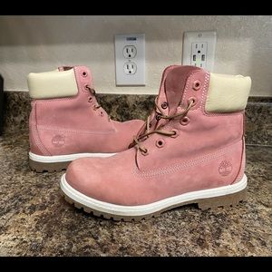 Size 7 Pink Timberlands